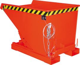Späne-Kippbehälter, mit Abrollsystem, Typ EXPO®-E, RAL 3000 Produktbild