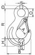 Ösenlasthaken, mit Schmiedefalle Produktbild img2 S