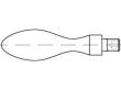 DIN 98 Stahl E 25 M 10 mit Gewindezapfen S Produktbild img1 S