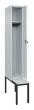 Garderobenschrank Classic PLUS mit untergebauter Sitzbank, Kunststoffleisten Produktbild img1 S