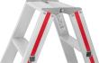 Stufenstehleiter R13, beidseitig begehbar Produktbild img2 S
