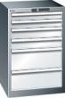 Schubladenschrank mit 6 Schubladen, stationär (Tiefe 572 mm) Produktbild img1 S