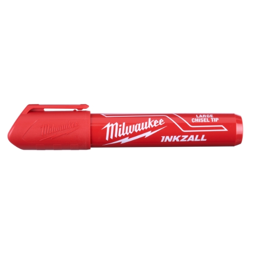 Milwaukee INKZALL Permanentmarker Keilspitze L rot Produktbild img1 L