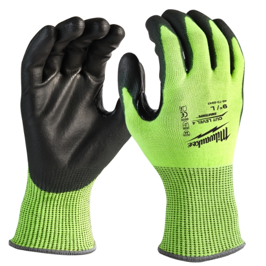 Milwaukee Hi-Vis Schnittschutzhandschuhe Klasse 4/ Größe 7 (S) Produktbild img1 L