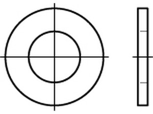 DIN 126 Stahl 100 HV Scheiben, gestanzt Produktbild