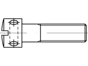 DIN 404 5.8 Kreuzlochschrauben mit Schlitz Produktbild
