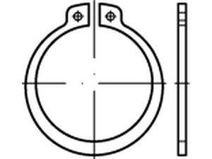 DIN 471 Federstahl schwer Sicherungsringe (Halteringe) für Wellen, schwere Ausführung Produktbild img1 S