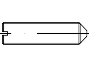 DIN 553 A 1 Gewindestifte mit Spitze und Schlitz Produktbild img1 S