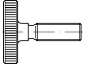 DIN 653 Stahl Rändelschrauben, niedrige Form Produktbild img1 S