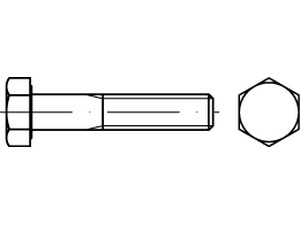 DIN 931 10.9 flZn/TL 480h (zinklamellenbesch.) Sechskantschrauben mit Schaft Produktbild img1 S