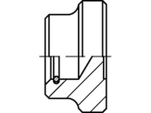 DIN 6311 Stahl Form S Druckstücke, mit Sprengring Produktbild