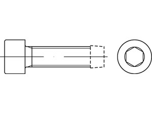 DIN 7500 Stahl Form E galvanisch verzinkt Gewindefurchende Schrauben, ISK, metr. Gewinde, Zylinderkopf Produktbild img1 S