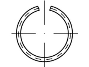 DIN 7993 Federstahl Form A Runddraht-Sprengringe für Wellen Produktbild img1 S