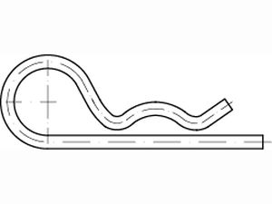 DIN 11024 A 2 Federstecker, einfach Produktbild img1 S