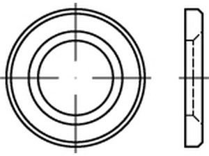 EN 14399-6 Stahl 300 HV feuerverzinkt -AF- Scheiben, rund, für HV-Verbindungen im Stahlbau Produktbild img1 S