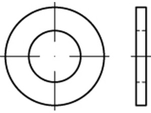 ANSI B 18.22.1 Stahl Typ A-N Plain washers, Scheiben für Schraub- verb. mit UNC-/UNF-Gewinde, narrow Produktbild