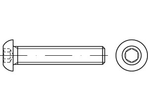ISO 7380-1 A 2 Flachkopfschrauben mit Innensechskant Produktbild img1 S