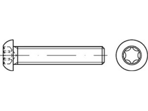 ISO 7380-1 010.9 ISR galvanisch verzinkt Flachkopfschrauben, mit Innensechsrund Produktbild img1 S
