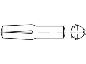 ISO 8741 Stahl Steckkerbstifte Produktbild img1 S