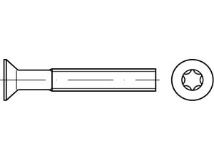 ISO 14581 04.8 galvanisch verzinkt Senkschrauben mit Innensechsrund Produktbild img1 S