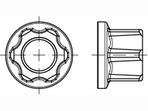 ART 13024 Leichtbaumutter 10 M 16 x 1,5 flZnnc-L flZn S Produktbild