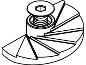 Artikel 82019 A 4 (1.4408) FF LINDAPTER-FLOOR-FAST-FF für Bodenplatten -Befestigungen, mit ISK-Senkschrauben Produktbild