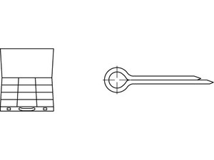 Artikel 82094 Sortimente DIN 94 Stahl, galv. verz. Splinte-Sortimente DIN 94 Produktbild
