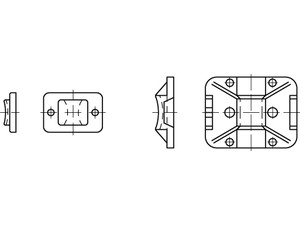 ART 82540 PA 6.6 B = max. 4 Befestig-Sockel,natur, SK TY3G1S S Produktbild