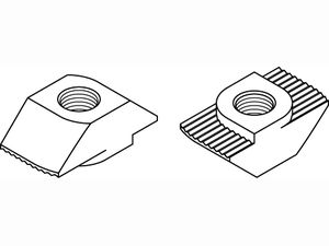 ART 87015 Hammerkopfmutter St. gal Zn 10 mm, M 8 niedrige Form gal Zn K Produktbild