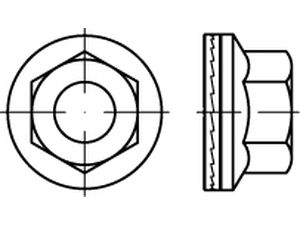 Artikel 88034 10 zinklamellenbeschichtet HEICO-LOCK Keilsicherungsmuttern Produktbild