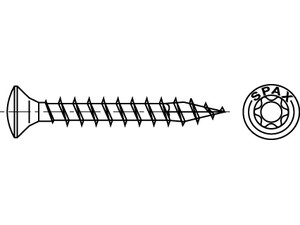 Artikel 88092 A 2 SPAX Liko-T SPAX Universalschrauben mit Spitze, SPAX MULTI-Linsensenkkopf, T-STAR Produktbild