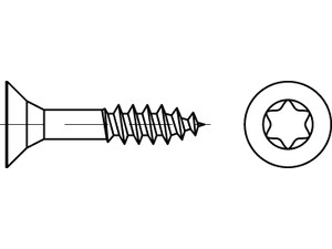 Artikel 89098 Stahl CE Seko-ISR-Tg galv. verz. gelb Spanplattenschrauben, Senkkopf, Innensechsrund, Tg Produktbild img1 S