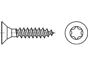 ART 88098 Spanplattenschrauben A 2 8 x 90 -T40 Senkkopf S Produktbild