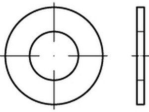 Artikel 88100 Stahl Scheiben Artikel 1 (ähnl. DIN 134) Produktklasse C (g) Produktbild