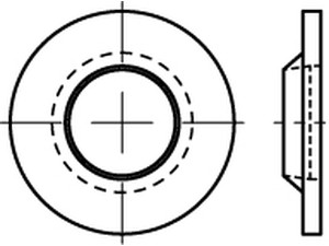 ART 88152 RUV-Scheibe Kunststoff 4,2 4,2 x 9,0 x 1,2 S Produktbild
