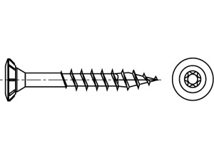 ART 88189 SPAX FEX-H St. 4 x 35 -T15 Sonderoberfläche silber gal Zn S Produktbild