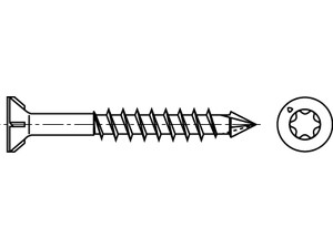 ART 88198 SPAX-M Seko m.Fräsrippen und CUT-Sp. St.WIROX 4 x 40/28-T gal Zn K Produktbild