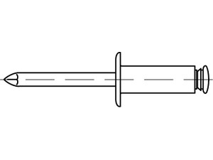 ART 88408 Blindniete Kunststoff FLAKO 5 x 8 S Produktbild