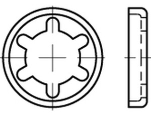 Artikel 88496 Stahl galvanisch verzinkt DUBO-Zahn-Tellerringe für DUBO-Profilscheiben Produktbild img1 S