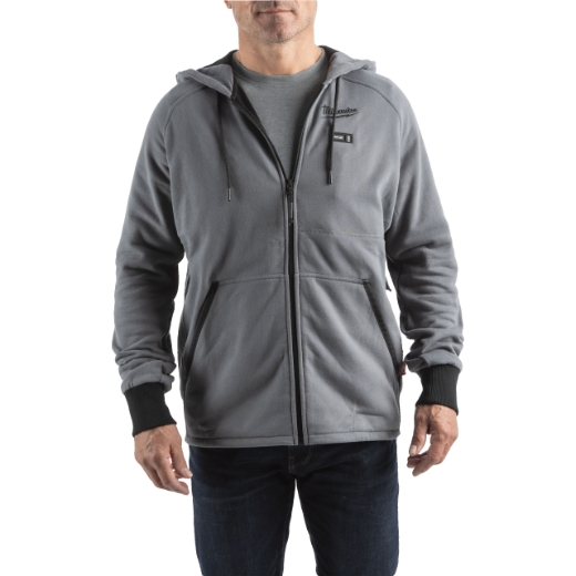 Milwaukee M12HHGREY4-0(XXL) 12 V Akku-Heiz-Kapuzenpullover Herren grau Produktbild img1 L