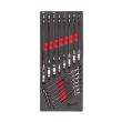 Milwaukee MAX BITE Gelenk-Ratschen-Ringmaulschlüss 15-teilige Einlage für Werkstattwagen 78 cm Produktbild img1 S
