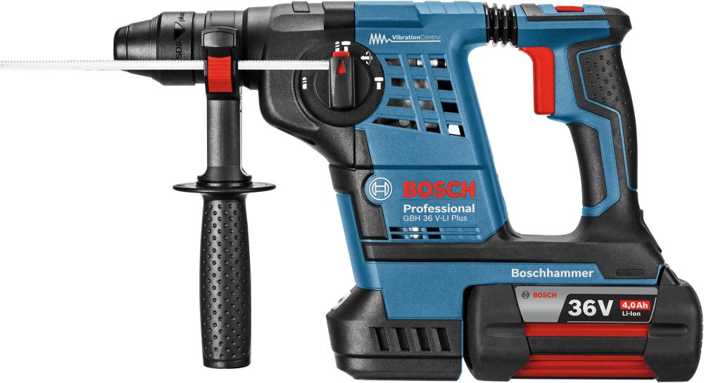 Akku-Bohrschrauber GBH 36 V-LI Plus Bosch 2x36,0V 6,0Ah Ladegerät L-Boxx Produktbild img1 L