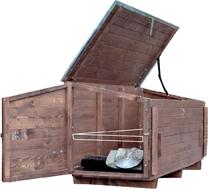 Fahrzeugbox Holz mit Seitentür Zwischenbo Produktbild img1 L