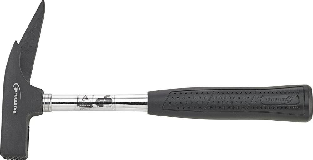 Latthammer geraut mit Magnet-Nagelhalter und Stahlrohrstiel 600g FORMAT Produktbild img1 L