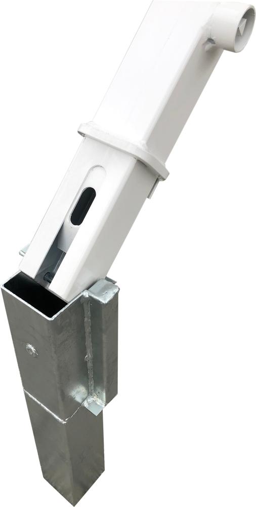 Absperrpfosten 70x70 r/w umlegbar 1300 mm Produktbild img1 L