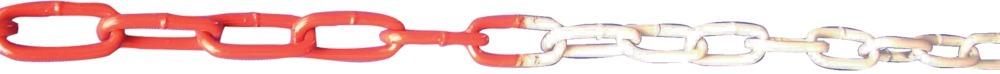 Absperrkette rot / weiß, Kunststoff 6 mm, VE 25m Produktbild img1 L