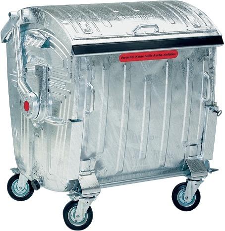 Müllcontainer verz. 1,1 cbm m.Kindersich Produktbild img1 L