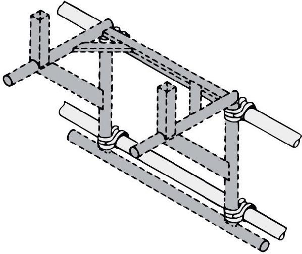 Gerüstbefestigung für Trägergestell müba Produktbild img1 L