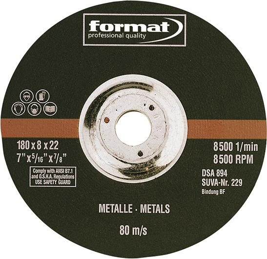 Schruppscheibe gekröpft Stahl/Guss 230x8mm FORMAT Produktbild img1 L