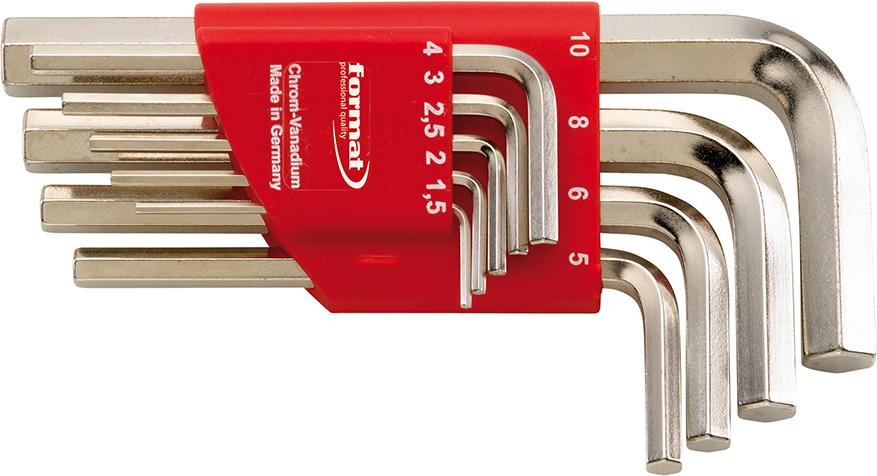 Winkelschraubendreher- Satz im Handhalter 9-teilig 1,5-10mm vernickelt FORMAT Produktbild img1 L